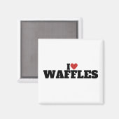 Ik hou van wafels magneet (Voorkant / Achterkant)
