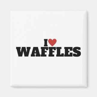 Ik hou van wafels magneet