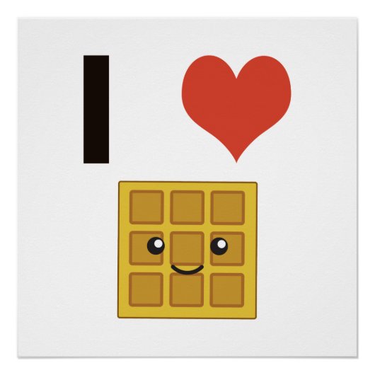 Ik hou van wafels poster (Voorkant)