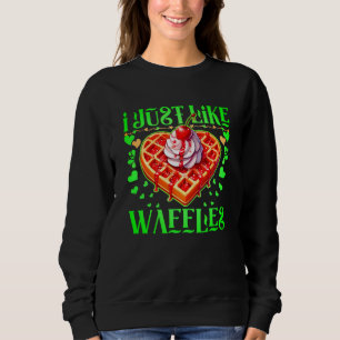 Ik hou van wafels voor liefhebbers trui