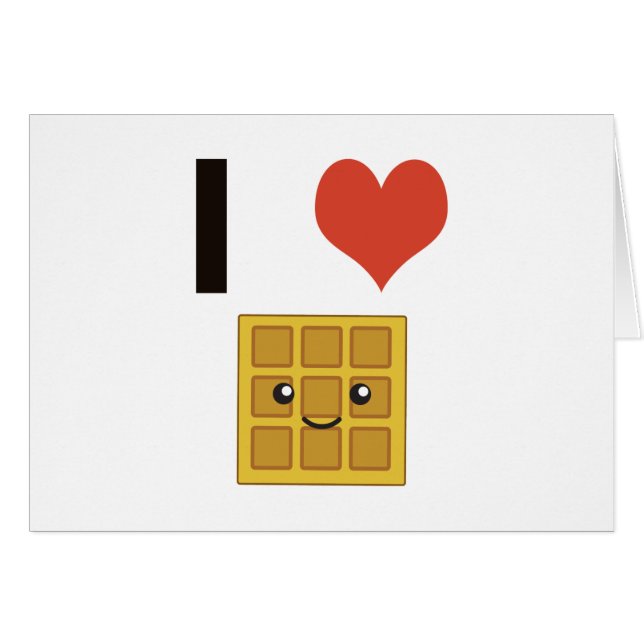 Ik hou van Waffles (Voorkant Horizontaal)