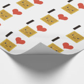 Ik hou van Waffles Cadeaupapier (Hoek)