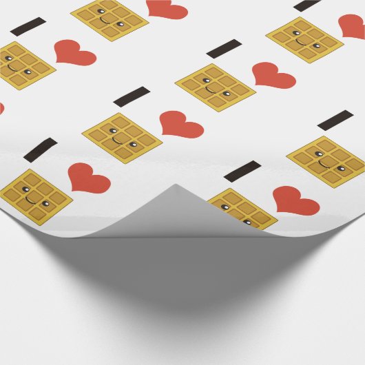 Ik hou van Waffles Cadeaupapier (Hoek)