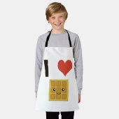 Ik hou van Waffles Schort (Gedragen)