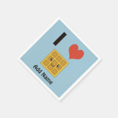 Ik hou van Waffles Servetten (Hoek)