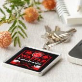 Ik hou van Waffles Sleutelhanger (Zijkant)