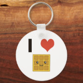 Ik hou van Waffles Sleutelhanger (Voorkant)
