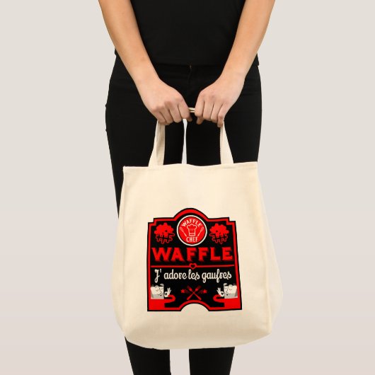 Ik hou van Waffles Tote Bag (Voorkant (product))