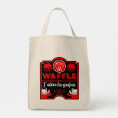 Ik hou van Waffles Tote Bag (Achterkant)