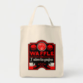 Ik hou van Waffles Tote Bag (Voorkant)