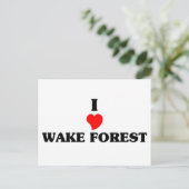 Ik hou van Wake Forest Briefkaart (Staand voorkant)