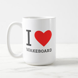 Ik hou van wakeboarden koffiemok