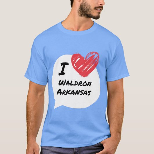 Ik hou van Waldron Arkansas Oversized T-shirt (Voorkant)