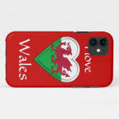 Ik hou van Wales Case-Mate iPhone Case (Achterkant (horizontaal))