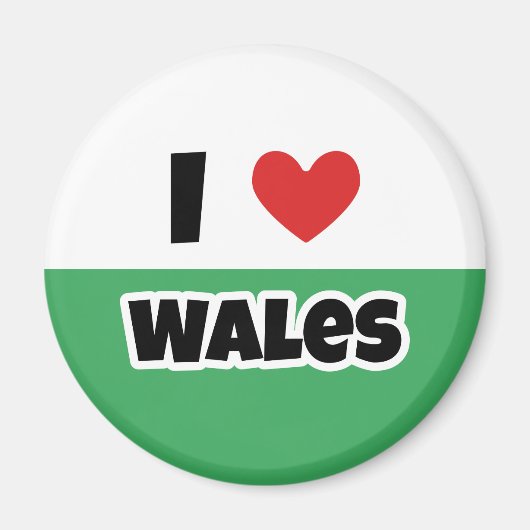 Ik hou van Wales Magneet (Voorkant)
