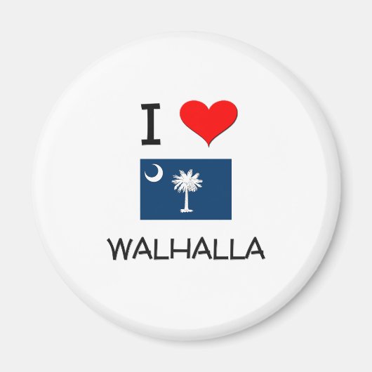 Ik hou van Walhalla South Carolina Magneet (Voorkant)