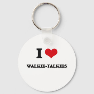 Ik hou van Walkie Talkies Sleutelhanger