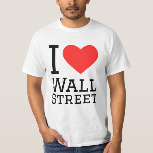 Ik hou van Wall Street T-shirt (Voorkant)