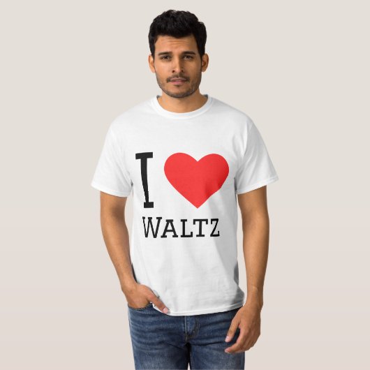 Ik hou van wals t-shirt (Voorkant volledig)