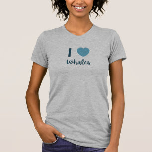 Ik hou van walvissen t-shirt