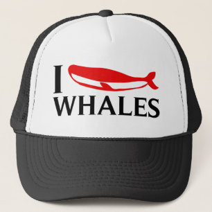Ik hou van walvissen trucker pet