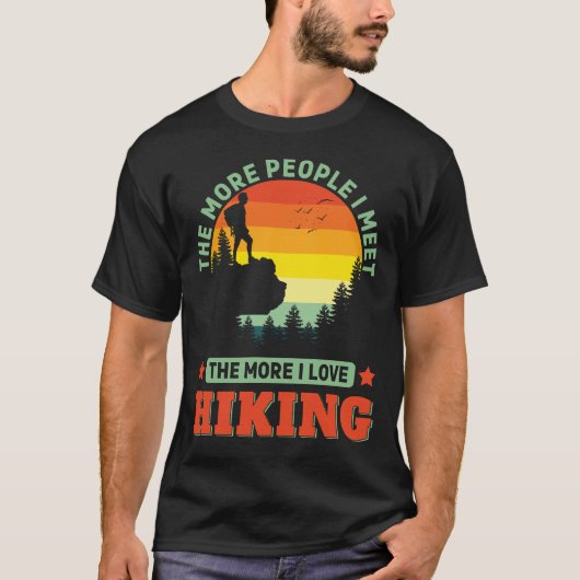 Ik hou van wandelen Grappige Wandeling Wandelaar B T-shirt (Voorkant)