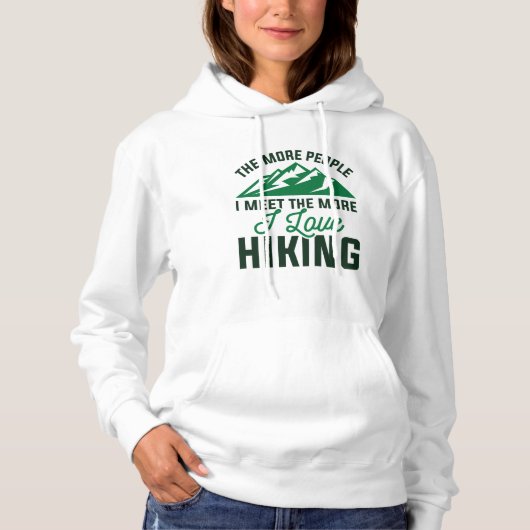 Ik hou van wandelen hoodie (Voorkant)