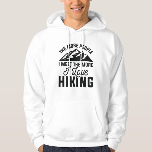 Ik hou van wandelen hoodie (Voorkant)