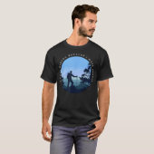 Ik hou van wandelen omdat ik mensen grappig vind t-shirt (Voorkant volledig)