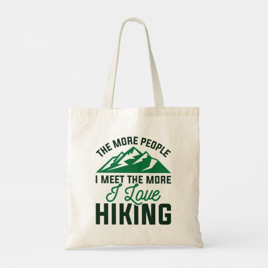 Ik hou van wandelen tote bag (Achterkant)