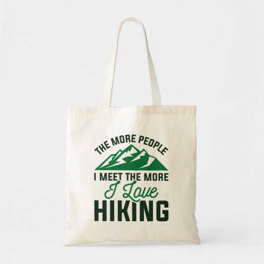 Ik hou van wandelen tote bag (Voorkant)