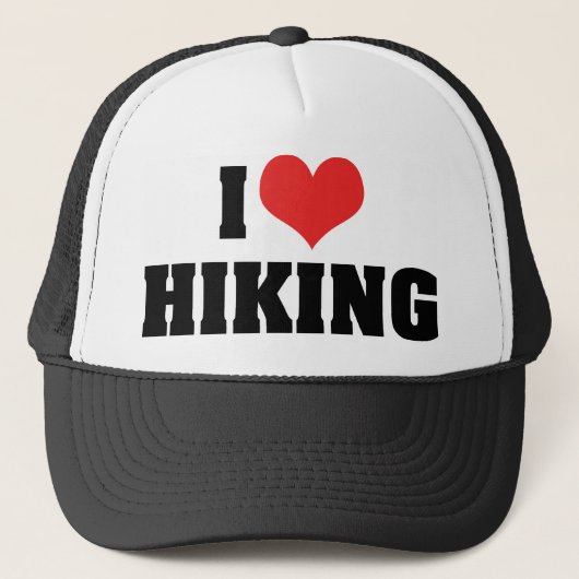 Ik hou van wandelen trucker pet (Voorkant)