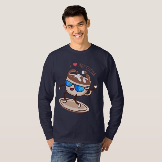 Ik hou van warme cacao t-shirt (Voorkant volledig)