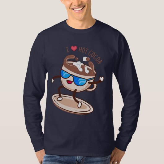 Ik hou van warme cacao t-shirt (Voorkant)
