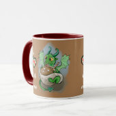 Ik hou van warme Coco Baby Dragon Kerstmis Mok (Voorkant links)