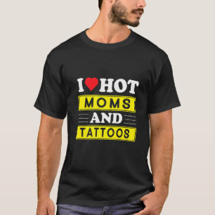 Ik hou van warme dammen en Tattoos roodharts Tatto T-shirt