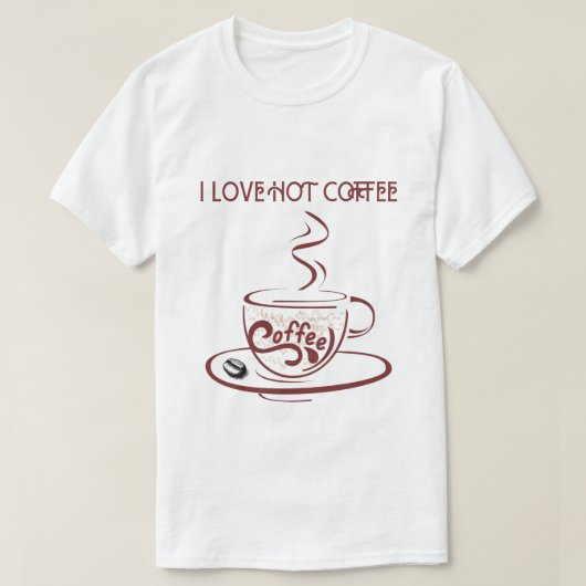 IK HOU VAN WARME KOFFIE T-SHIRT (Design voorkant)