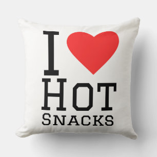 Ik hou van warme snacks kussen
