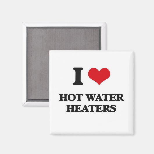 Ik hou van warmwaterverwarmingstoestellen magneet (Voorkant / Achterkant)