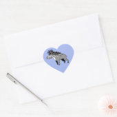 Ik hou van Warty PIGS - Wildlife - Natuur - Hart Sticker (Envelop)