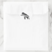 Ik hou van Warty PIGS - Wildlife - Natuur - Hart Sticker (Tas)