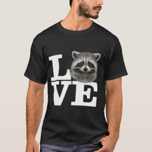 Ik hou van wasberen grappige wasbeer liefde cadeau t-shirt