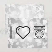 Ik hou van wasgoed doen briefkaart (Voorkant / Achterkant)