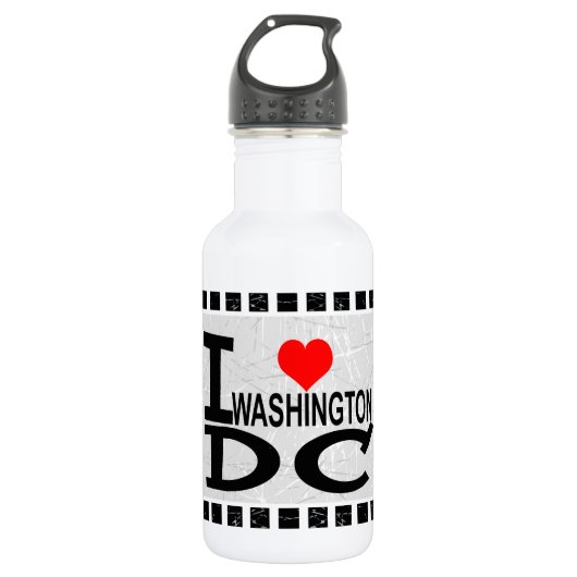 Ik hou van Washington D.C. - Waterfles (Voorkant)