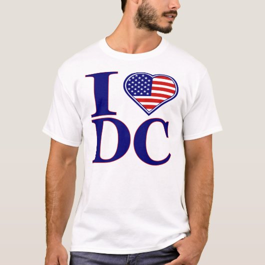 Ik hou van Washington DC Forth of Juli Uitgave T-S T-shirt (Voorkant)