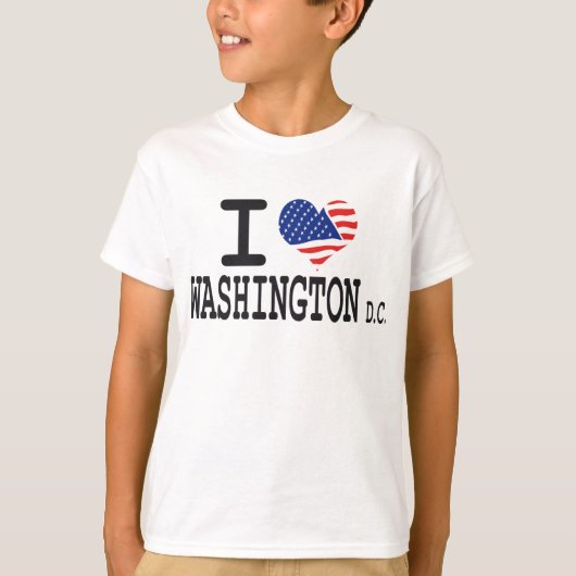 Ik hou van Washington DC T-shirt (Voorkant)