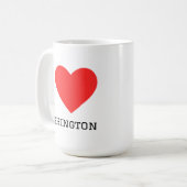 Ik hou van Washington Koffiemok (Voorkant links)