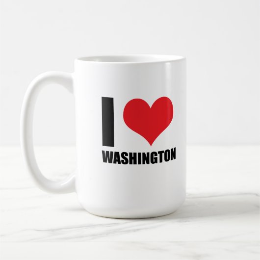 Ik hou van Washington Koffiemok (Links)