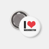 Ik hou van Washington Magneet (Voorkant / Achterkant)
