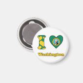 Ik hou van Washington Magneet (Voorkant / Achterkant)